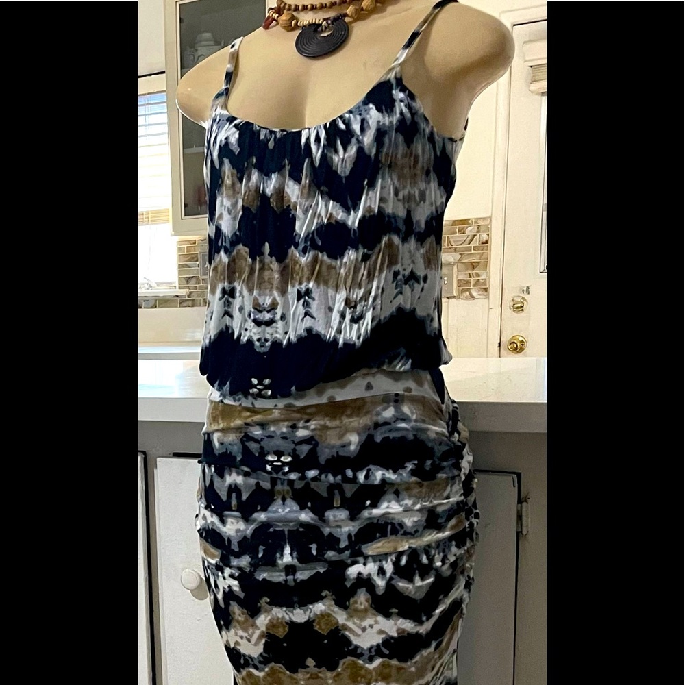 Multicolored Tapered Maxie Dress